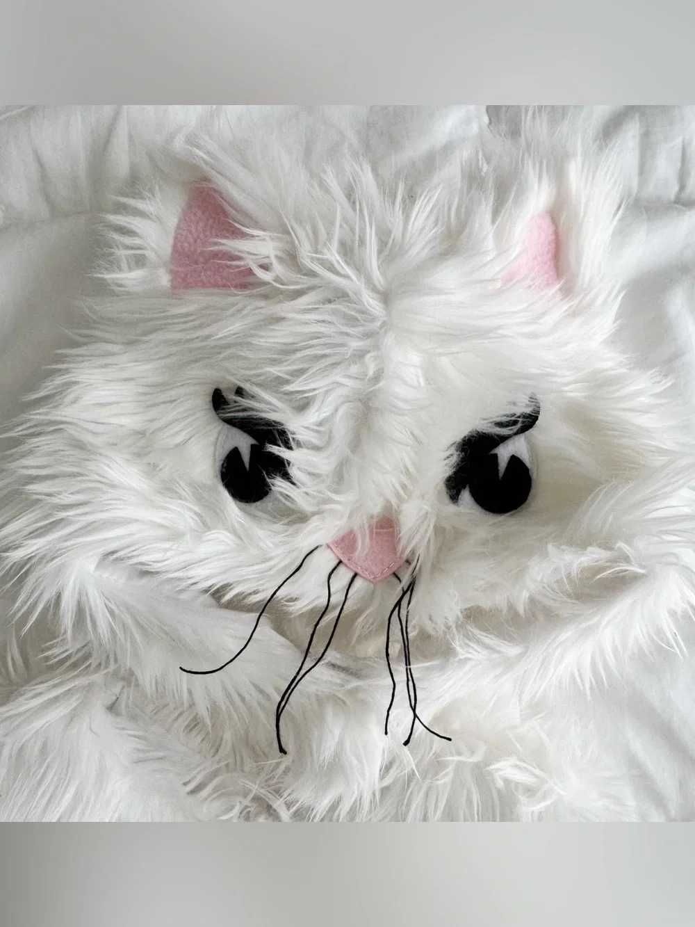 Pottery Barn Kids White Plush Cat Costume Size 12-24mos